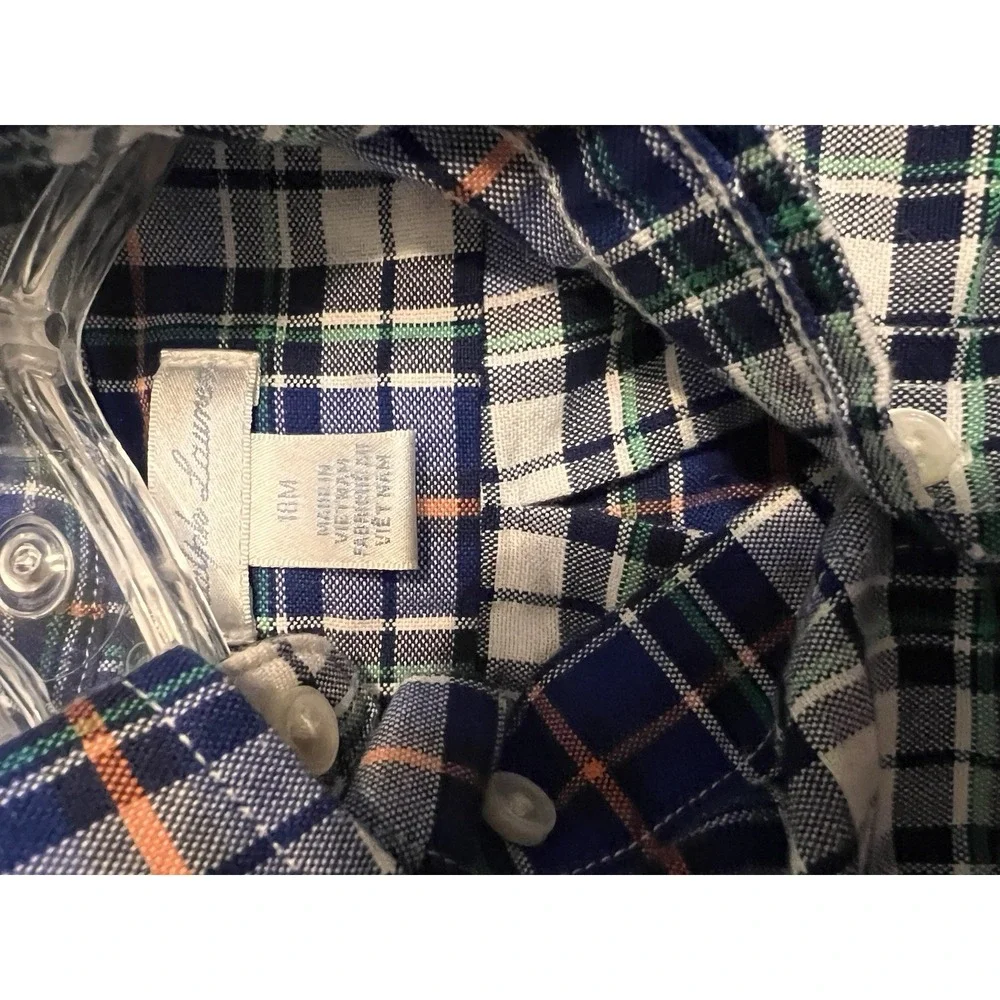 Baby Boys Size 18 Months Plaid Button Down‎ Shirt Ralph Lauren